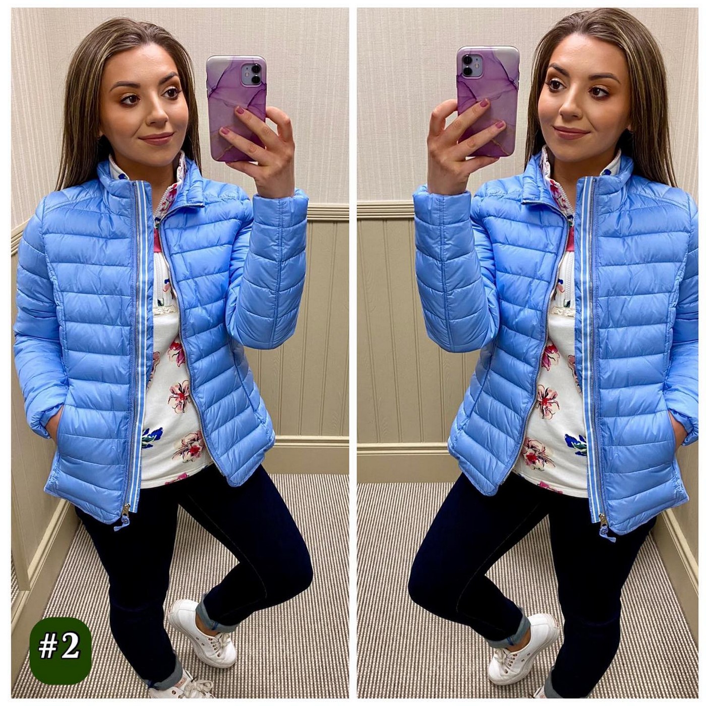 Joules Canterbury Coat Light Blue Short £59.95